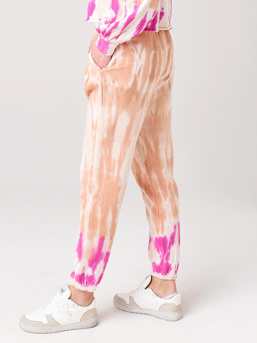Z Supply Women's Atlas Boyfriend Sorbet Skies Tie-Dye Jogger