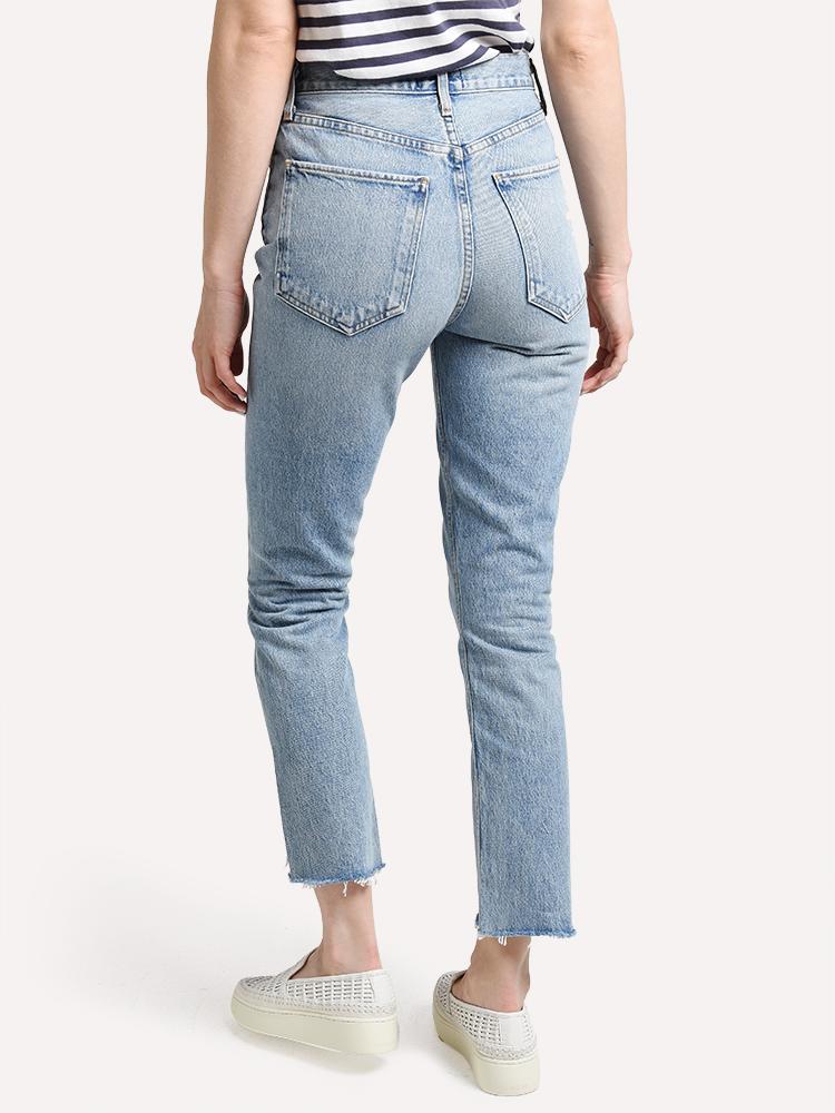 Agolde Riley Hi-Rise Straight Crop Jean