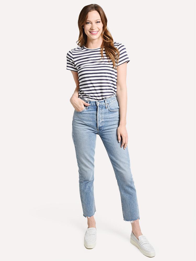 Agolde Riley Hi-Rise Straight Crop Jean