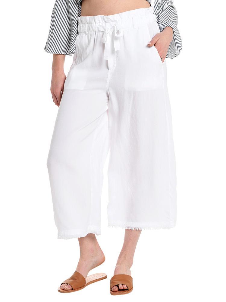 Bella Dahl Frayed Crop Wide Leg Pant