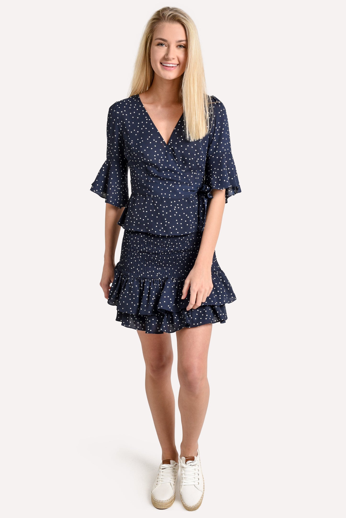 BB Dakota Connect The Dots Smocked Skirt