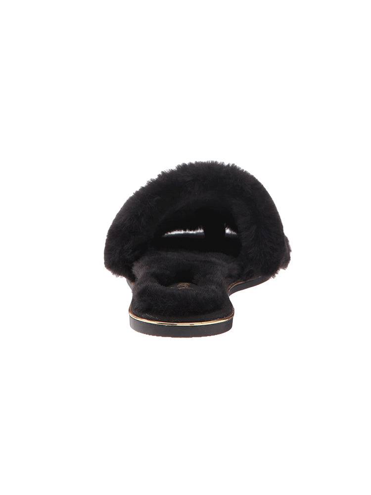 Yosi Samra Rose Faux Fur Slide
