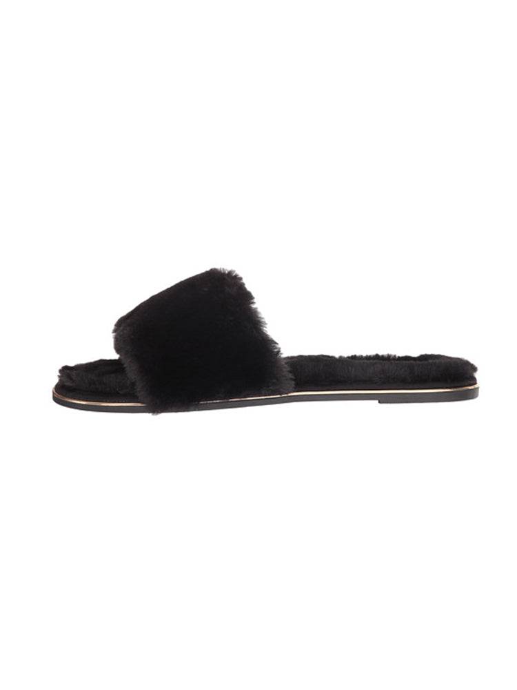 Yosi Samra Rose Faux Fur Slide