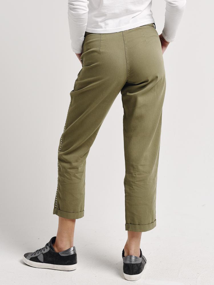 Monrow Studded Military Pants