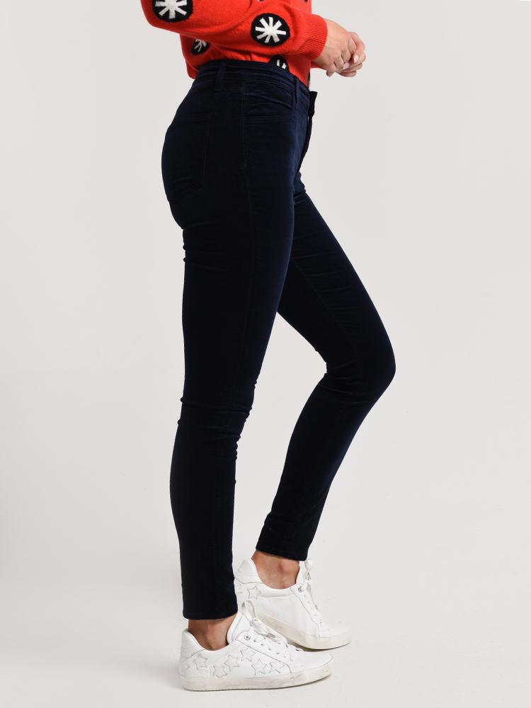 J Brand Women's Maria High Rise Super Skinny Velveteen Jean