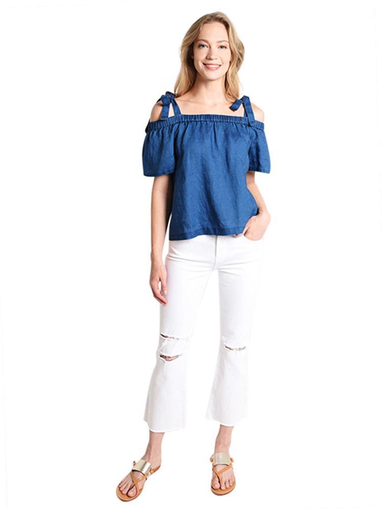 J Brand Women's Selena Mid Rise Crop Bootcut Raw Hem Jeans