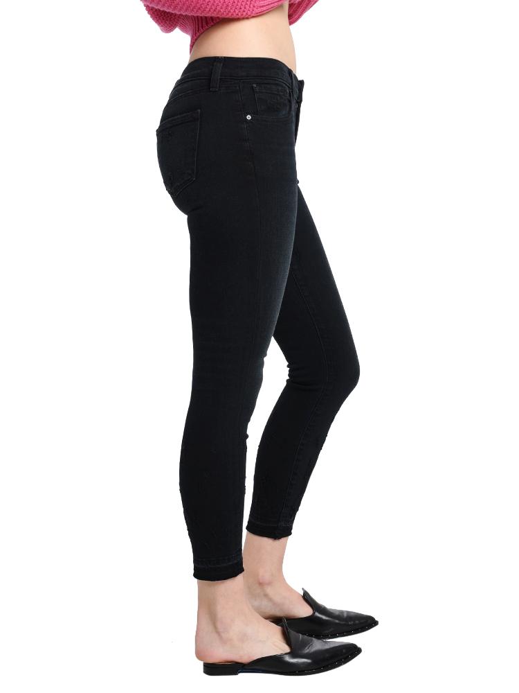 J Brand Women's Mid Rise Crop Skinny Release Hem
