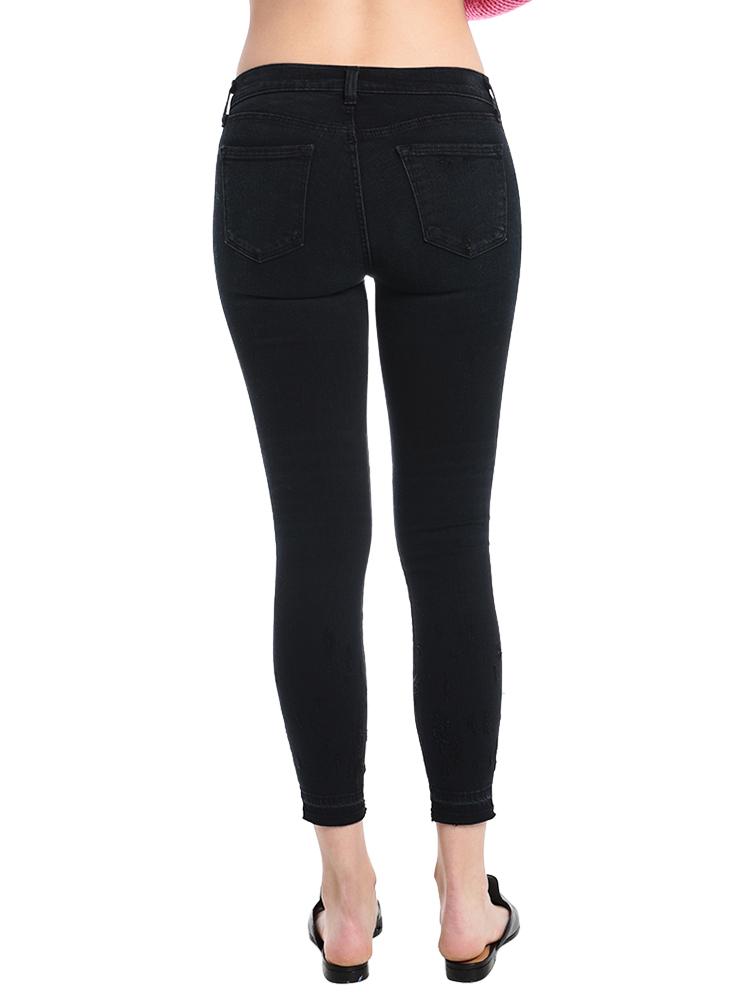J Brand Women's Mid Rise Crop Skinny Release Hem