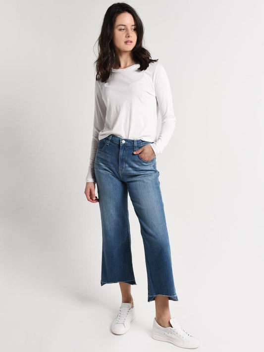 J Brand Women's Joan High-Rise Wide-Leg Crop