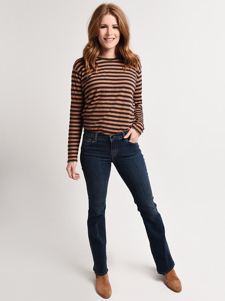 J Brand Women's Sallie Mid Rise Bootcut Jean