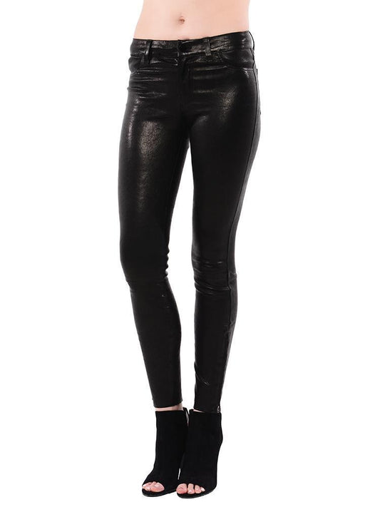 Jbrand Women's Midrise stretch Leather Pant