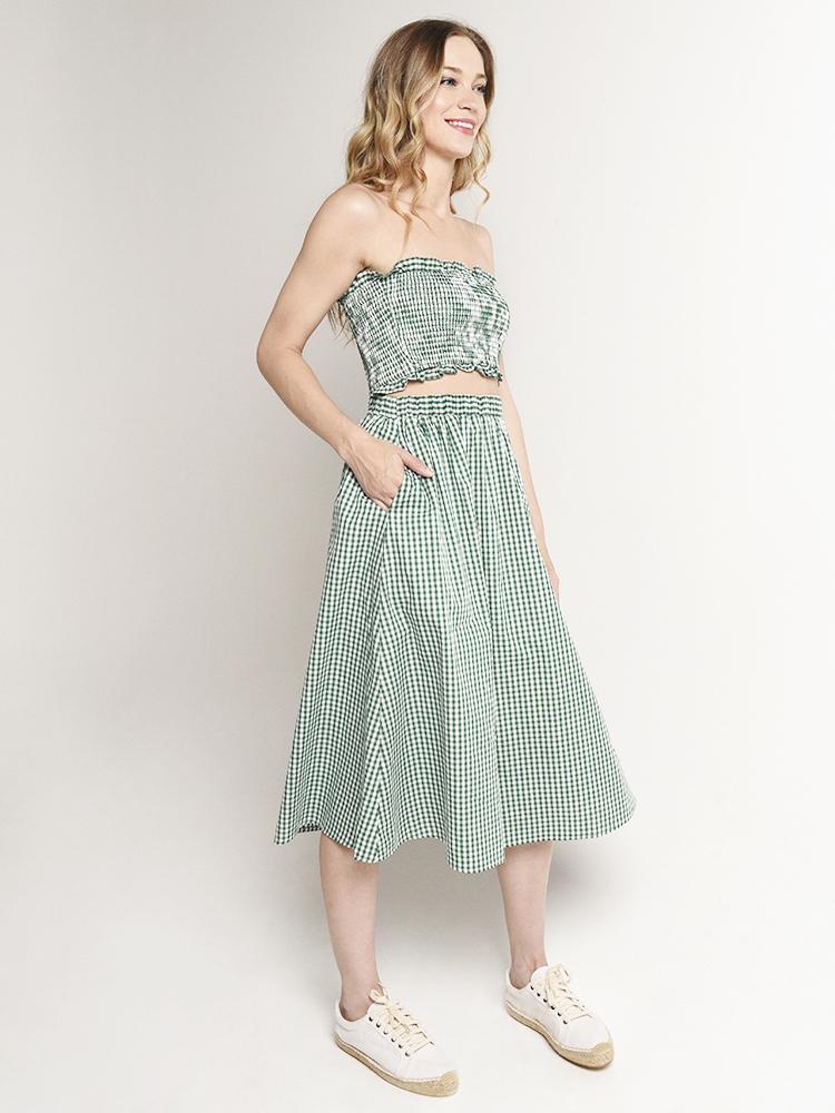 English Factory Two Piece Smocked Set