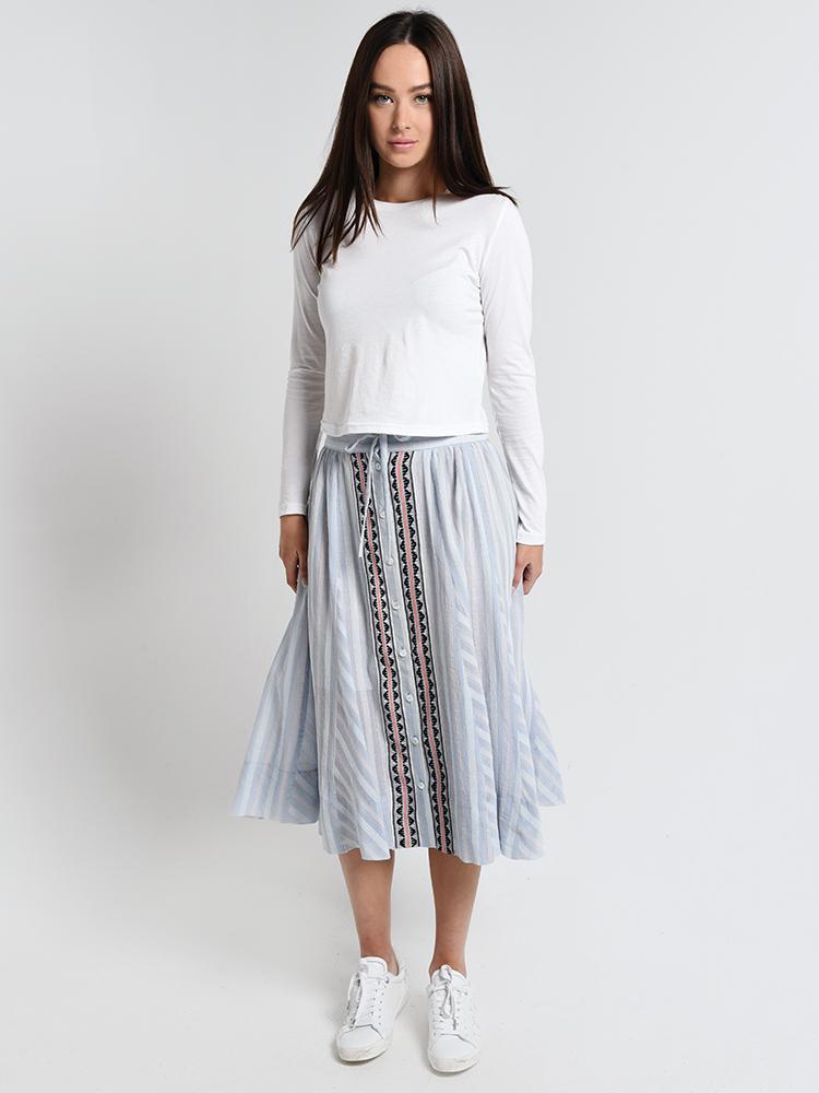 Lemlem Nefasi Button Down Skirt