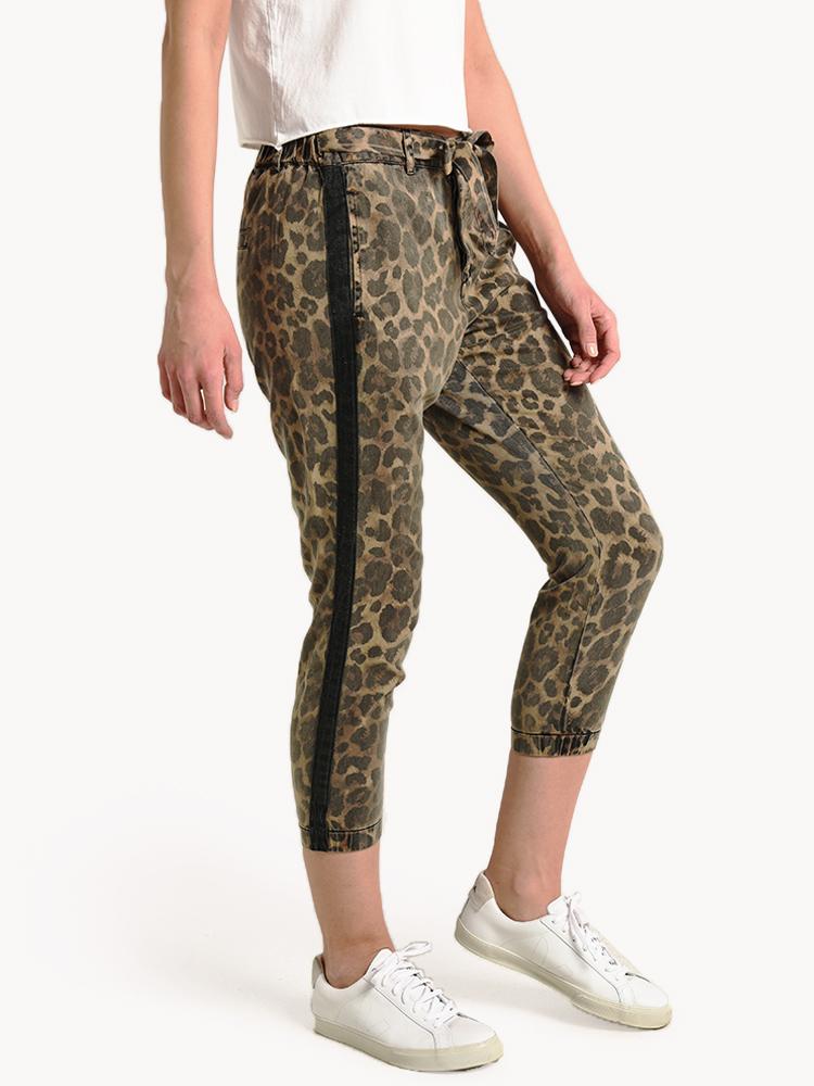 Pam & Gela Leopard Pant with Sash