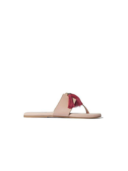 Yosi Samra Rachelle Silk Yarn Tassle Sandal