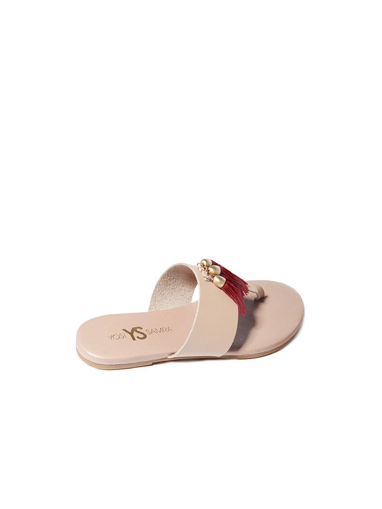 Yosi Samra Rachelle Silk Yarn Tassle Sandal