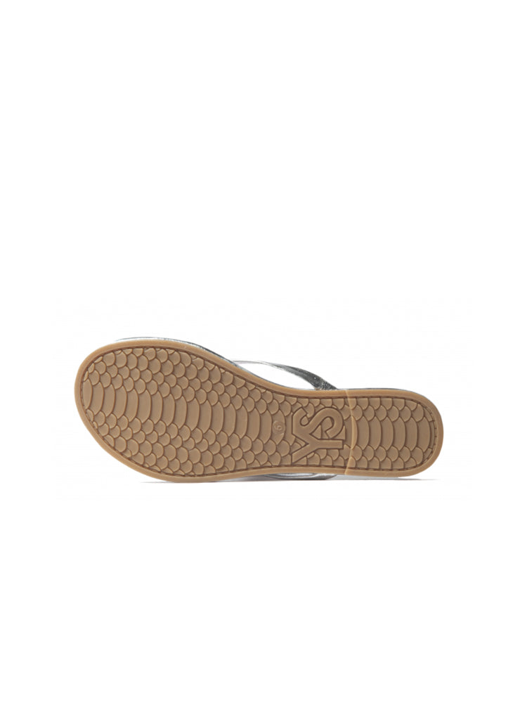 Yosi Samra Rivington Roee Metallic Leather Flip Flop